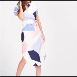 Trendy geometric dress